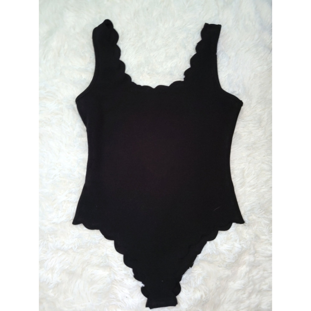 Shein Scalloped Bodysuit